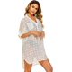 thumbnail image 4 of Traje de baño para mujer Camisa para cubrir la playa Bikini Ropa de playa Traje de baño Vestido para cubrir la playa, B-blanco-delgado, S Feliz Sencillez, 4 of 5