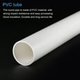 thumbnail image 4 of Uxcell Rigid Round Pipes High Impact for Water Pipe Crafts Cable Sleeve White 45.2mmx50mm, 4 of 6