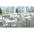 thumbnail image 2 of KFI Studios KOOL Armless Stacking Barstool, White Seat, Black Back, 2 of 2