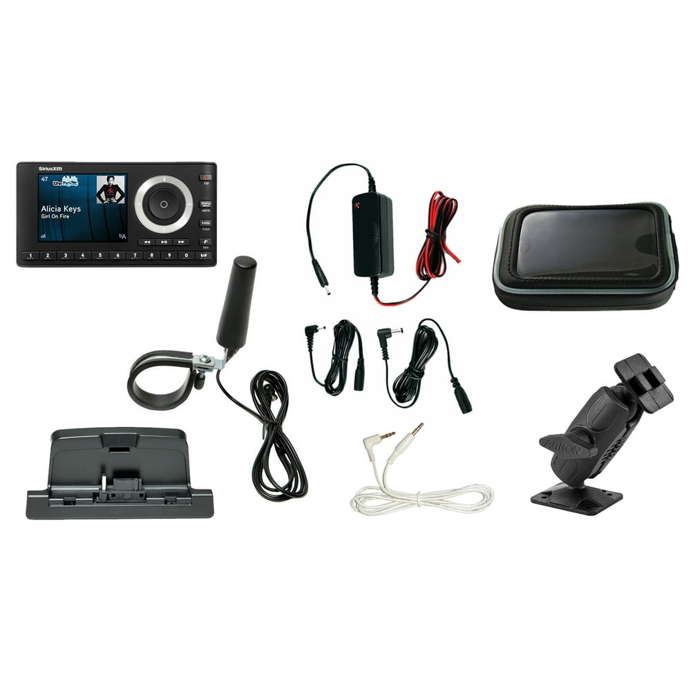 SiriusXM Radio UTV Plus Bundle for Polaris RZR, UTV Vehicles with Soft Case