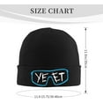 thumbnail image 2 of Glasses Yeet Rib Knit Cuffed Beanie for Men Women Jey USO Winter Warm Knit Skullies Beanie Cap, 2 of 6