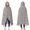 Gray Christmas Santa, variant on Wearable Blanket,Dark Christmas Tree and Gift Pattern Hooded Wearable Flannel Blanket for Adults & Teens,Winter Poncho Shawl Wrap Cape Cozy Anti-Pill,50"x60"