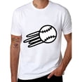 thumbnail image 4 of T-Shirt Graphique de Baseball Noir pour Homme - Col Rond 100 % Coton à Manches Courtes avec Motif Estampé à Chaud, Coupe Régulière Confort Toutes Saisons pour Tenue Décontractée et Sports, Style Sportif Lavable à la Machine, 4 of 4