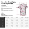 thumbnail image 4 of Bixox Men's Lilies Flowers Printed Short Sleeve Skinny Athletic T-Shirt, 4 of 6
