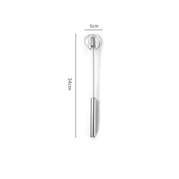 Batidor Manual de huevos de acero inoxidable, herramientas de cocina para hornear, accesorios de cocina, 1 unidad