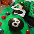 thumbnail image 4 of Castle Fairy Adults Snooker Billiards Twin Bedding Sets,Ball Game Bedding Comforter Set, 4 of 8