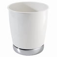thumbnail image 1 of Interdesign 74721 York White-Chrome Bathroom Can, 1 of 3