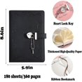 thumbnail image 2 of Diary With And Key For Girls Thicken 360 Pas Sd Loc Journal Cute D Di For Women Adults A5 (, 2 of 5