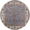 thumbnail image 1 of Ahgly Company Machine Washable Indoor Round Industrial Modern Puce Purple Area Rugs, 6' Round, 1 of 7