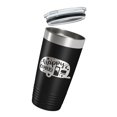thumbnail image 3 of Happy Campers Tumbler RV Camping Travel Mug Gift Insulated Laser Engraved Coffee Cup Tent Outdoors 20 oz Black, 3 of 5