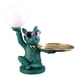 thumbnail image 1 of Estatua de mayordomo con bandeja, luz nocturna, figura coleccionable para mesa Verde, 1 of 9