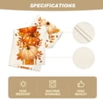 thumbnail image 3 of Sm:)e Orange Pumpkin Maple Leaf Stripes Fall Table Runner, Seasonal Autumn Kitchen Dining Table Decoration for Home Party Decor 13x108 Inch, 3 of 7