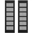 thumbnail image 1 of Grille de Ventilation en Aluminium 2 Pcs Grille de Ventilation Rectangulaire Grille de Ventilation en Alliage Grille de Ventilation Extérieure Noire 250, 1 of 4