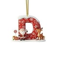 thumbnail image 1 of Christmas Tree Decorations Letter Pendants | 26 Alphabet Ornaments for DIY Holiday Crafts | Hanging Decorative Letters for Home Fireplace Window and Door Decor | Set of 26, 1 of 3
