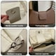 thumbnail image 3 of Bolso bandolera de hombro con textura de moda informal de PU de color sólido nuevo para debajo del brazo marrón, 3 of 5