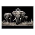 thumbnail image 3 of Patifu  Elephant King with Crown & Herd Wooden Jigsaw Puzzle, HD Printed Art Puzzle, Interactive Family Game, Wall Decor for Bedroom Living Room, Educational, Fun Gift for Adults and Family, 3 of 8