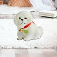 thumbnail image 6 of Almencla Realistic Puppy Dog Toy Kids Valentines Day Gifts Cute Lifelike Lovely Present Pet Toy for Office Living Room Home Decoration White, 6 of 8