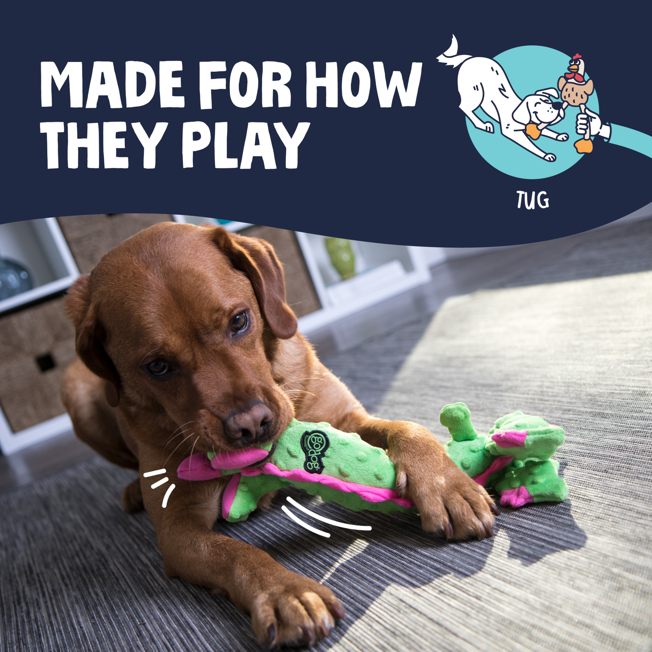 goDog Skinny Dragons Squeaky Plush Dog Toy, Green photo 5