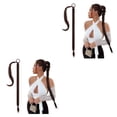 thumbnail image 1 of ziyahi DIY pour Différentes Tresses Extension de Cheveux pour Volume Instantané Extension Queue de Cheval Tressée Changement de Style Brun Foncé 2ensemble, 1 of 6
