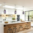 thumbnail image 3 of 7.64 in. Fish Motif Art Glass Glass Globe Pendant Shade for Mini Pendant Light Chandelier Ceiling Light Fixture(3-pack), 3 of 5