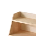 thumbnail image 6 of Cosmetic Organizer Wooden Storage Box Double Layer Compact Size for Makeup Station Office and Home Spaces, 6 of 9