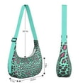 thumbnail image 3 of Cheetah Pattern Boho Crossbody Bag for Women Adjustable Strap Dumpling Purse with Leopard Print Classic Vintage Animal Style Lightweight Nylon Shoulder Bag for Daily or Travel Use, 3 of 5