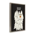 thumbnail image 3 of Stupell Industries Boo Ghosts with Dog Costume Brown Framed Floater Canvas Wall Art design by JJ Design House LLC, 25 x 17, 3 of 9