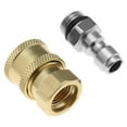 thumbnail image 2 of Car Wash Coupler Garden Hose Fitting Compatible With Electric Pressure Washers, 2 of 5