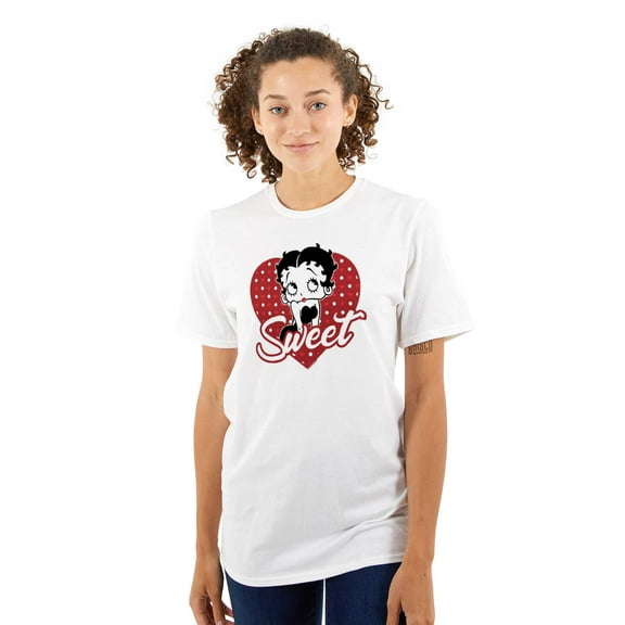 Betty Boop Sweetheart Love Cute Women's Graphic T Shirt Tees Brisco Brands S
