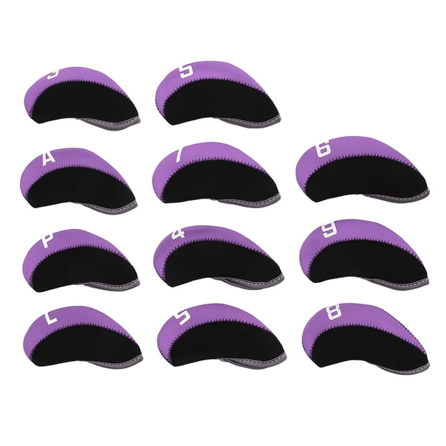 Golf Club Head Protector,11PCS Golf Club Headcover Golf Iron Cover Set Golf Club Head Covers Ultra Responsive