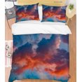 thumbnail image 1 of 3D Sunset Sky Cloud Landscape Funda de edredón Set Ropa de cama Set Funda de edredón, 1 of 3