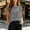 Gray, variant on Women Summer T-Shirts Short Sleeve Solid Color Loose Fit Blouses Casual Basic Tops with Pocket