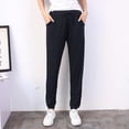 thumbnail image 2 of POINTERTECK Womens Yoga Pants Wide Leg Comfy Drawstring Loose Leisure Straight Lounge Running Workout Legging, 2 of 3