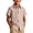 Khaki, variant on Boys Button Down Chambray Shirts Casual Short Sleeve Cotton Linen Shirt with Pockets for Kids 1-11 Years Blue