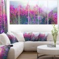 thumbnail image 1 of Blooming Purple Flowers in Meadow - Large Flower Canvas Wall Art, 1 of 3