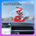 thumbnail image 4 of Gnmfd Double Ring Solar Car Perfume Aromatherapy Rotating Car Decoration Interior Ornament for Vehicle Dashboard Car Air Freshener Lights for Bedroom Lights for Room Party Decorations, 4 of 6