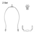 thumbnail image 4 of Kit de arpa de lámpara de 7.5 pulgadas Uxcell con soporte de pantalla de lámpara cromo, 2 juegos, 4 of 6