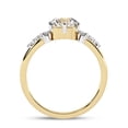 thumbnail image 4 of AFFY 6 Prong Solitaire Engagement Ring for Women, 1.38 Carat (ctw) Round Cut Lab Grown Diamond Cluater Ring In 10K Solid Yellow Gold F-G, VS-SI Quality Ring Size-8.5, 4 of 7