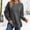 Gray, variant on Crew Neck Side Split Sweatshirt for Women Long Sleeve Pullover Shirts Casual Loose Side Slits Tunic Top Office Casual Pullover Basic Lightweight T-Shirt Gym T-Shirt Hot Pink L
