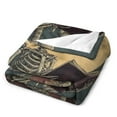 thumbnail image 3 of RKSupls Christmas Throw Blanket,Soft Warm Flannel Skeleton Blanket Gift for Christmas Home Bed Sofa Couch Decor,60x80 in, 3 of 9