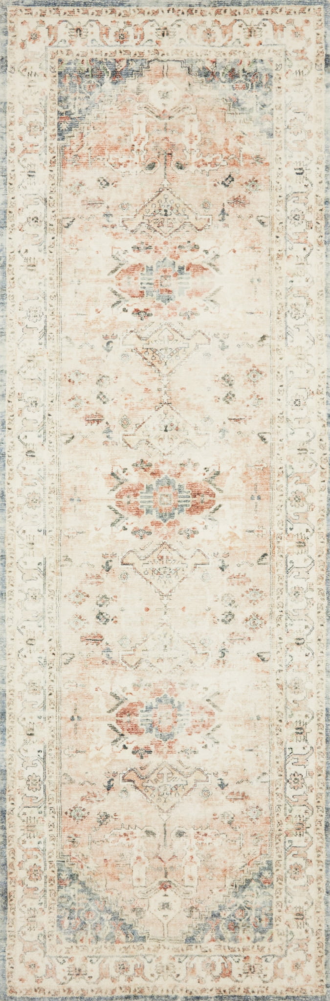 Loloi Rosette Clay / Ivory 18" x 18" Sample Rug