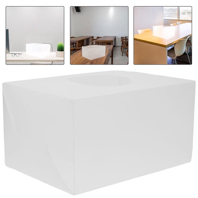 OULII Suggestion Collection Box 2Pcs Clear Donation Box PP Transparent Rectangular for DIY Enthusiasts at Offices