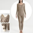 thumbnail image 2 of gakvbuo Plus Size Summer Tops For Women 2023 Trendy Women's Winter Thermal Underwear Woolen Thermal Suit Autumn Clothes Trousers Long Sleeved Round Neck Shirt/Shirt Suit, 2 of 4