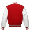 thumbnail image 6 of Men's Fashion Varsities Jackets Causal Fit Cotton Letterman Baseball Bombers Jackets, 6 of 8