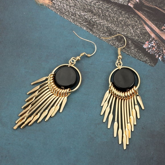 KAKOWELY Pendientes Colgantes Dorados Largos Para Mujer Con Y