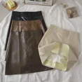 thumbnail image 2 of Minivestido ajustado de talle alto y talla grande para mujer, falda negra de corte A con cobertura de cadera, nuevo estilo de otoño, 2 of 5