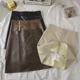 thumbnail image 2 of Minivestido ajustado de talle alto y talla grande para mujer, falda negra de corte A con cobertura de cadera, nuevo estilo de otoño, 2 of 5