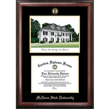 Cornice Per Diploma Universitario California State Sacramento – Legno Oro Satinato 21,6x27,9cm - 3