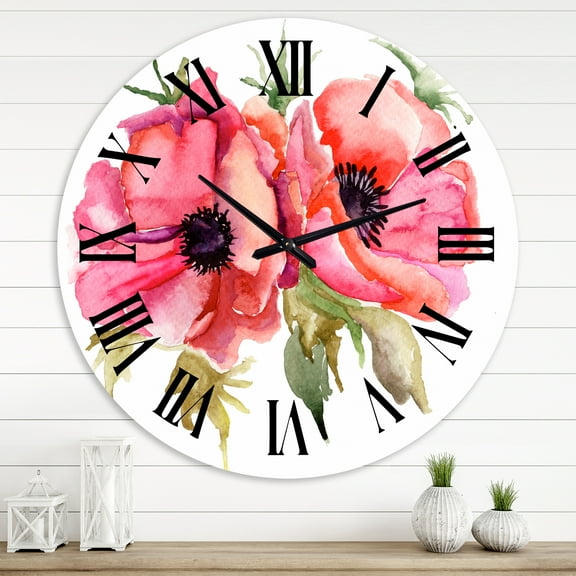Designart 1 in Quartz Traditional Wall Clock