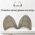 thumbnail image 4 of 1 Pair Colorful TPU Glasses Side Protect Cover Wing Splash Protection Easy to Install Transparent Design Eye Glass Cover Wing, 4 of 8